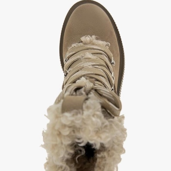 Gentle Souls by Kenneth Cole Womens BEHANN ALPINE Beige Mid-Calf Boots Lace Up - Picture 5 of 7